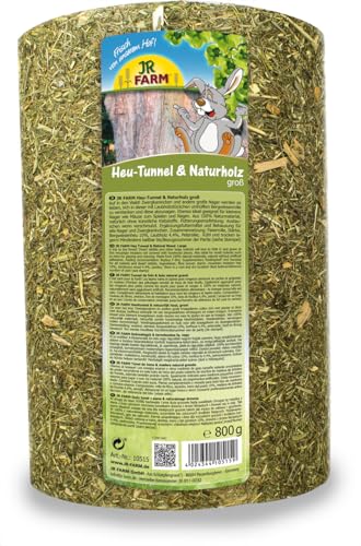 JR Farm Heu-Tunnel + Naturholz groß 750 g von JR Farm