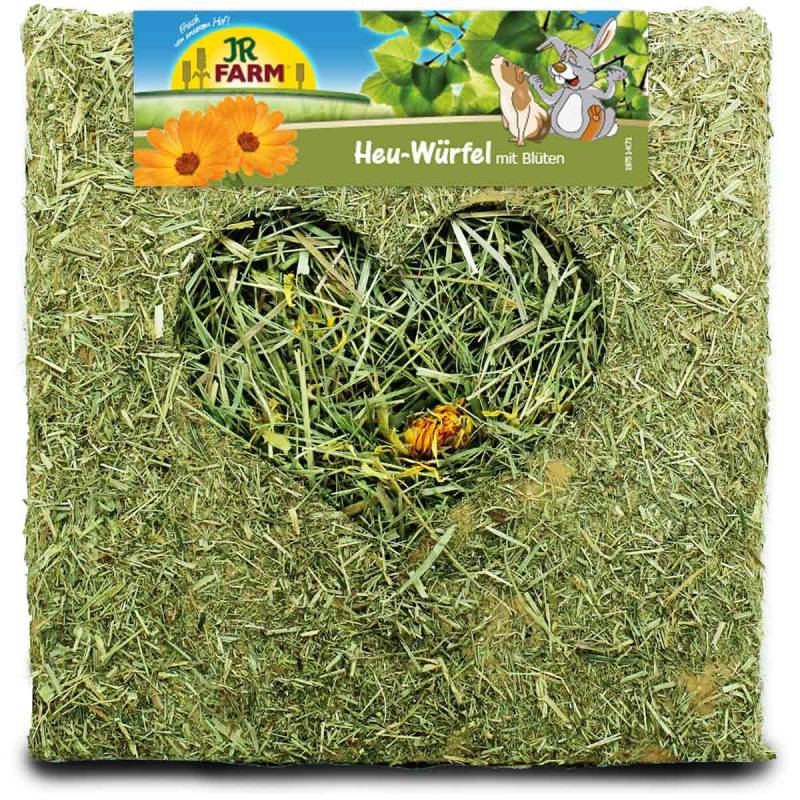 JR Farm Heu-Würfel groß mit Blüten 450g von JR Farm