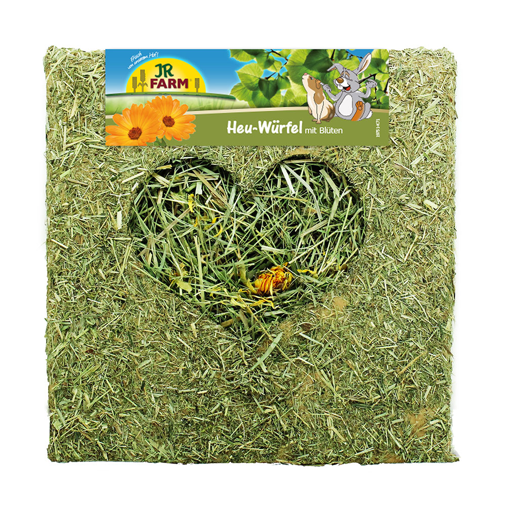 JR Farm Heu-Würfel mit Blüten  - 2 x 450 g (groß) von JR Farm