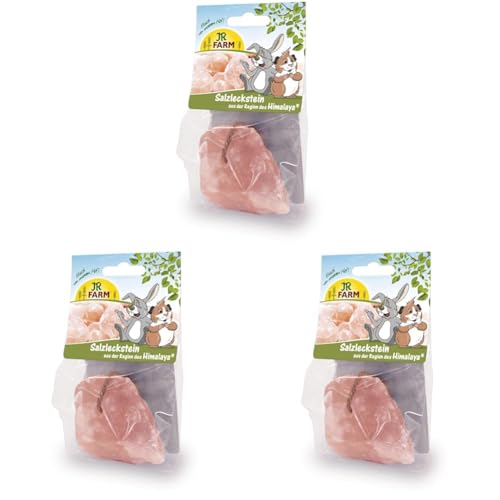 JR Farm Himalaya-Salzleckstein 80g (Packung mit 3) von JR Farm