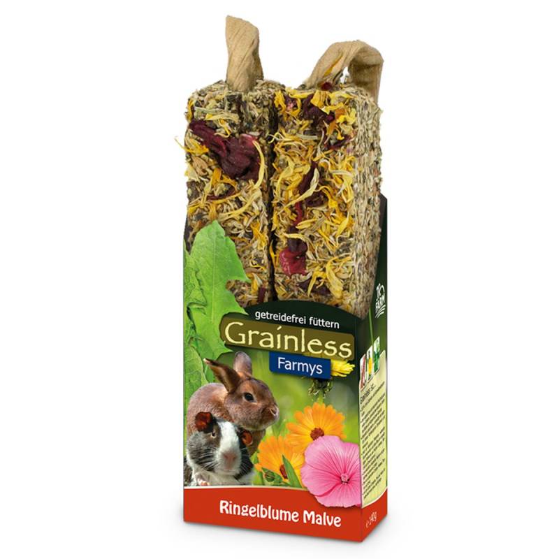 JR Farm Nagersnack Grainless Farmys Ringelblume-Malve 140g von JR Farm