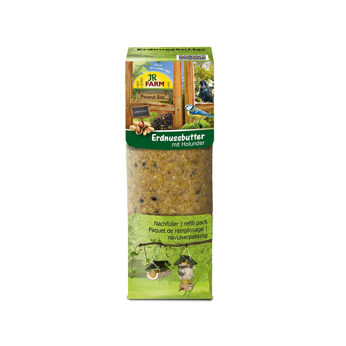 JR Farm Peanut Bar Erdnussbutter mit Holunder 350g von JR Farm