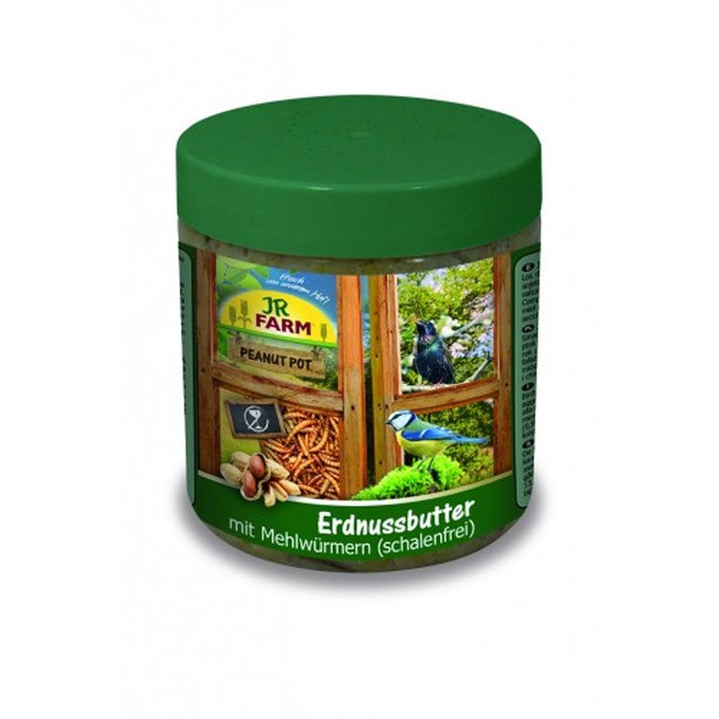 JR Garden Pot Erdnussbutter Mehlwürmer - 400g (14,47 € pro 1 kg) von JR Farm