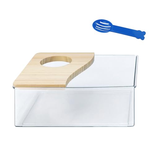 JRSHIRLEYLTD 1 Stück Hamster Sandbad, Acryl Hamster Badebox, Hamster Zubehör,Hamster Badezimmer mit Halbabdeckung Massivholz, Hamster Toilette für Chinchilla, Goldene Bären JRSHIRLEYLTD 1 Stück Hamster Sandbad, Acryl Hamster Badebox, Hamster Zubehör,Hamster Badezimmer mit Halbabdeckung Massivholz, Hamster Toilette für Chinchilla, Goldene Bären von JRSHIRLEYLTD