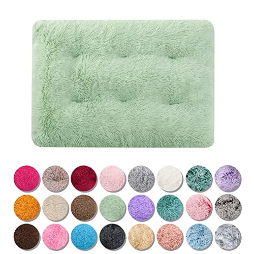 JRUI Hundekissen Grosse Hunde Flauschig, Super Warme Hundebett Maschinenwaschbar L 80X55cm für große, mittelgroße Hunde, Super Weiches Hundematte, Hundekorb Anti-Rutsch, Grün von JRUI