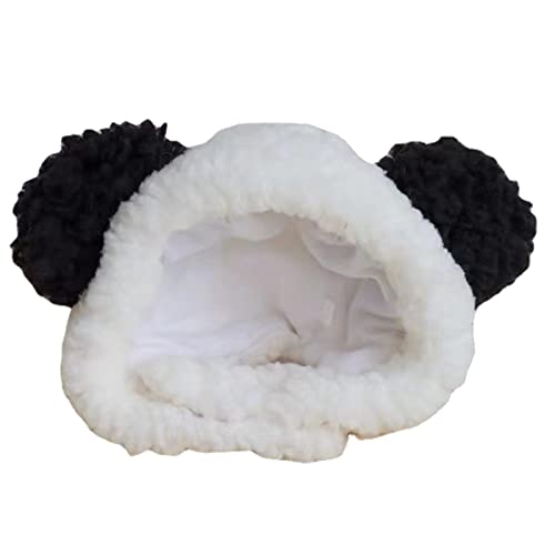 Dress Up Kostüm Panda Kappe Ohren Warm Kopfbedeckung Cosplay Zubehör Hunde von JSGHGDF