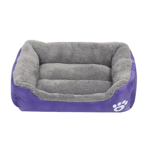 JSGHGDF Haustierbett mit pelzigem Kissen, weich und schön, Hundekorb, Hundesofa, pelziges Kissen, Nest für Welpen von JSGHGDF