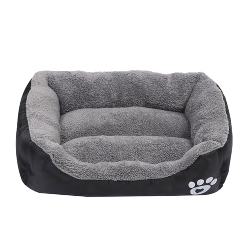 JSGHGDF Haustierbett mit pelzigem Kissen, weich und schön, Hundekorb, Hundesofa, pelziges Kissen, Nest für Welpen von JSGHGDF