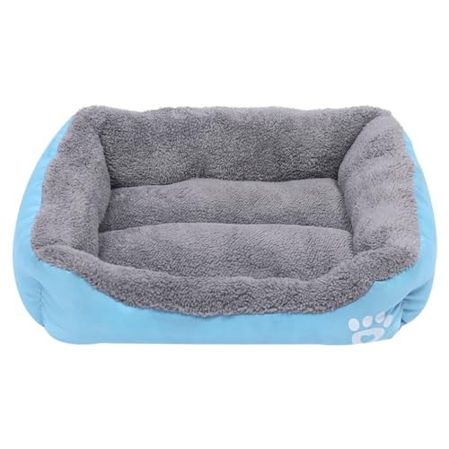 JSGHGDF Haustierbett mit pelzigem Kissen, weich und schön, Hundekorb, Hundesofa, pelziges Kissen, Nest für Welpen von JSGHGDF