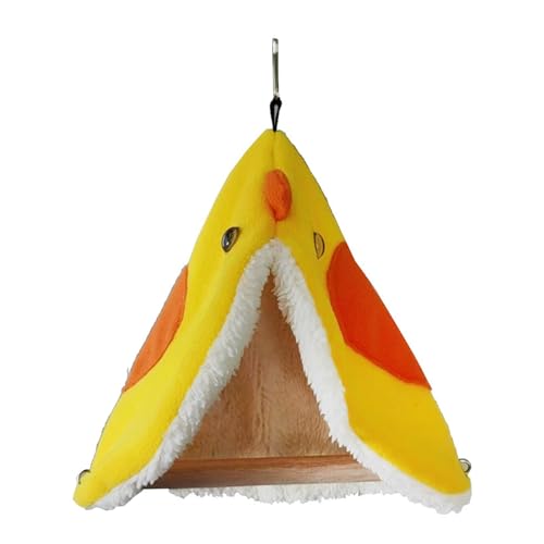 JSGHGDF Vogel-Hängematte, Vogelsitzstange, Cartoon-Zelt, Schaukel, Papageien, pelzige Decke, Käfigspielzeug, pelzige Decke, Sitzstange von JSGHGDF