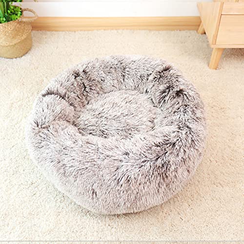 JSGHGDF Weiches Plüsch-Haustierbett oder kleine Hunde, rundes Bett, selbstwärmend, für Herbst und Winter, Innenbereich, 40 cm von JSGHGDF