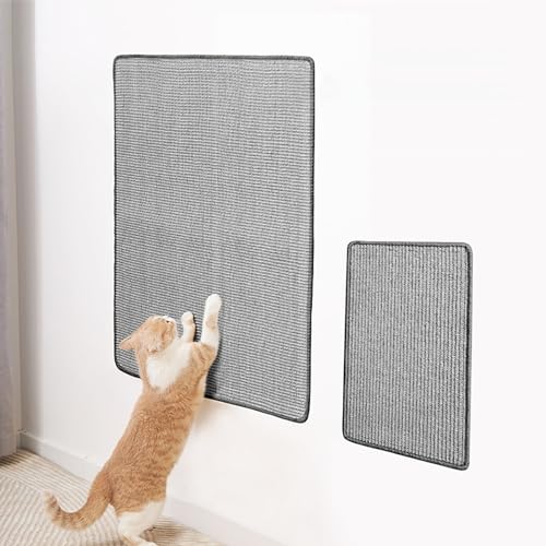 DIY Climbing Cat Scratcher Kratzmatte Katze Sofa Fein Gewebt, Verschleißfest Und Kratzfest, Verletzt Die Krallen Nicht Und Verhindert Kratzer Durch Katzen 40X60cm Grey von JSLJJBD