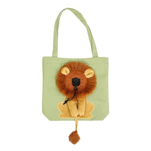 Tragetasche für Haustiere, Löwenform, tragbare Katzentragetasche, Tragetasche für Katzen, Hunde, Outgoing Travel Pet Handtasche mit Reißverschlüssen von JSNKJLMN