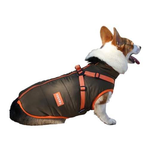 Wasserdichtes Hunde-Outfit, Winterkleidung für Hunde, winddicht, leicht zu tragen, Geschenk für große Hunde von JSZDFSV