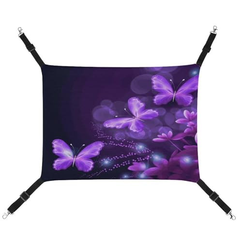 JTKBNVM Lovely Purple Cat Hammock Pet Hammock Frettchen Hammock Cat Hammock for Large Cats Hamster Hammock Soft Hanging Bed Cat Hammock Hanging Cat Hammock Bed von JTKBNVM