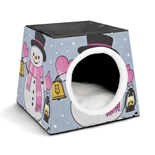 Capsule Pet Waterloo Moving Forward on A Snowy Night Printed Foldable Dog House Cat Cave Soft Kitten Bed Warm Rabbit Nest Chinchillas Hideout for Indoor Small and Medium Animal von JTKLQBN