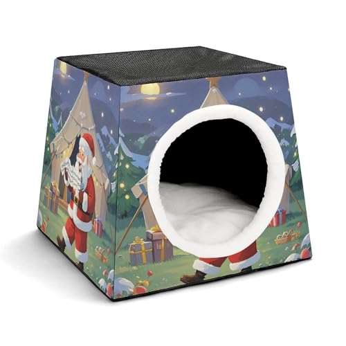 Capsule Pet Waterloo Ode to The Wilderness Printed Foldable Dog House Cat Cave Soft Kitten Bed Warm Rabbit Nest Chinchillas Hideout for Indoor Small and Medium Animal von JTKLQBN