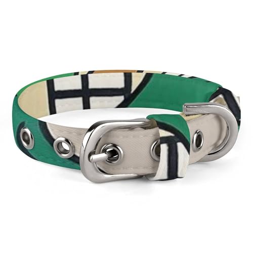 Hundehalsband, niedliches Welpenhalsband, Holz, für mittelgroße Hunde, kleine Hunde, weiches Katzenhalsband, Haustierhalsband mit verstellbarer Schnalle, 20 - 26 cm von JTKLQBN