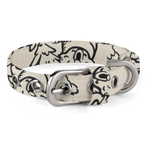 Hundehalsband, niedliches Welpenhalsband, Zwergumarmungen am Baum, Hundehalsband für mittelgroße Hunde, kleine Hunde, weiches Katzenhalsband, Haustierhalsband mit verstellbarer Schnalle, 20 - 26 cm von JTKLQBN