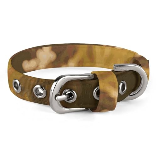 Hundehalsband, niedliches Welpenhalsband, zwei Golden Retriever, Hundehalsbänder für mittelgroße Hunde, kleine Hunde, weiches Katzenhalsband, Haustierhalsband mit verstellbarer Schnalle, 20 - 26 cm von JTKLQBN