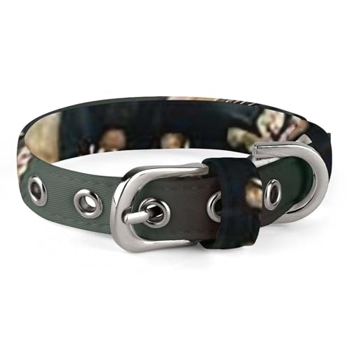 Hundehalsband Netter Welpenhalsbänder Orientalische Fee Halsbänder für mittlere Hunde Kleiner Hund Halsband Weiche Katzenhalsband Haustierhalsband mit Verstellbarer Schnalle 17,9 ~ 25,9 cm von JTKLQBN