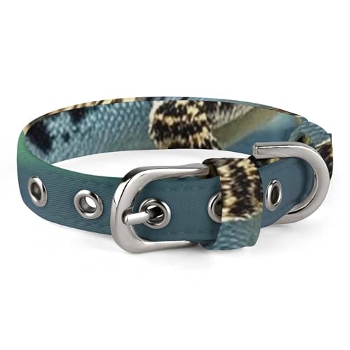 Niedliches Hundehalsband für Welpen, Leopardenhalsband, kleiner Gecko für mittelgroße und kleine Hunde, weiches Katzenhalsband mit verstellbarer Schnalle von 20 bis 26 cm von JTKLQBN