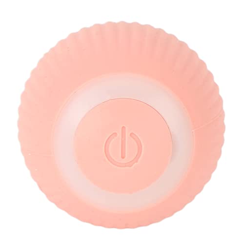 JTLB Smart Cat Ball, Electric Silicon Automatisches Rotierendes Spielzeug mit Bewegungssensor, LED -Licht, USB -Aufladung, Beißend Resistent, für Gesunde Bewegung, Interaktiver (Rosa) von JTLB