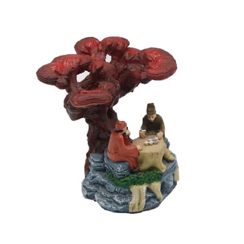 JTQYFI Aquarien Harz Lingzhi Baum Figur Fischtanks Ornament Garnelen Fisch Verstecke Landschaft Höhle Unterwasser Sichere Dekore von JTQYFI