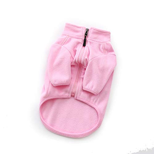 JTRHD Outdoor Haustier Kleidung Haustier-Kleidung Hunde-Kleidung Warm Dog Sweater Katze kleidet Große mittlere und kleine Hunde-Farben 2 Farben Winter im Freien warm (Farbe : Rosa, Size : XL) von JTRHD