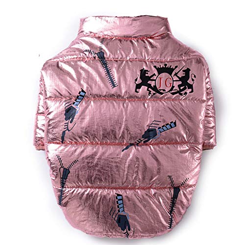 JTRHD Outdoor Haustier Kleidung Kleine Super-Small Medium Hund 3 Farben Hund Kleidung Winter warme Mantel-Hunde-Kleidung Winter im Freien warm (Farbe : Rosa) von JTRHD