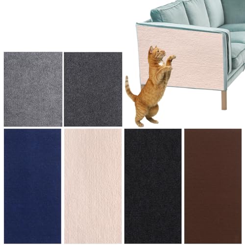 JUCHRZEY Kratzmatte für Katzen, zuschneidbar, Klettermatte für Katzen, Haustierzubehör (Beige, 40 x 100 cm) von JUCHRZEY