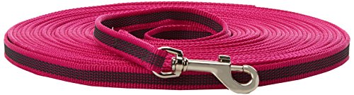 IDC Color & Gray verstellbare Leine mit Doppelkarabiner, 14 mm x 2,2 m, Pink-Grau von JULIUS K-9