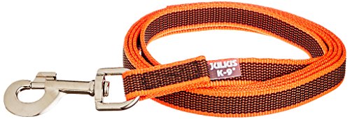 IDC Color & Gray gumierte Leine, 20 mm x 2 m ohne Schlaufe, Orange-Grau von JULIUS K-9