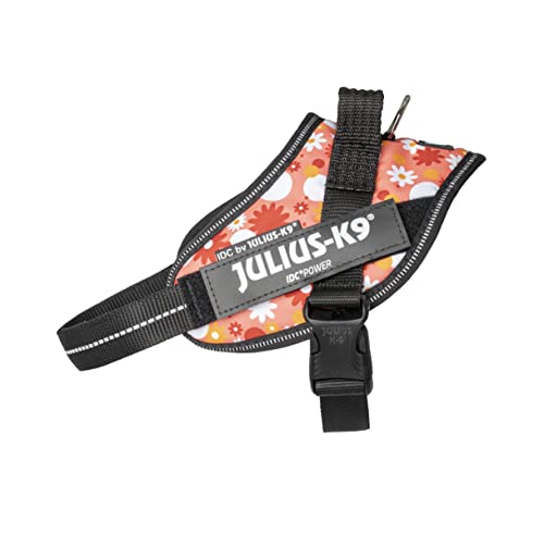 Julius-K9, IDC Powergeschirr, Größe: S/Mini, Pink mit kleinen Blumen von JULIUS K-9