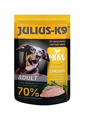 JULIUS K-9 Naßfutter mit Huhn in 125 gr Frischebeuteln von JULIUS K-9