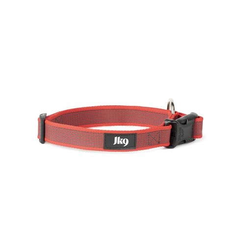 JULIUS-K9 225CG-R Color & Gray Halsband, 25mm*39-65 cm, verstellbar, rot-grau von JULIUS K-9