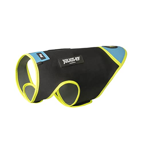 Julius-K9, IDC Neoprene Hundekleidung, Size: M, Schwarz und Aquamarine von JULIUS K-9