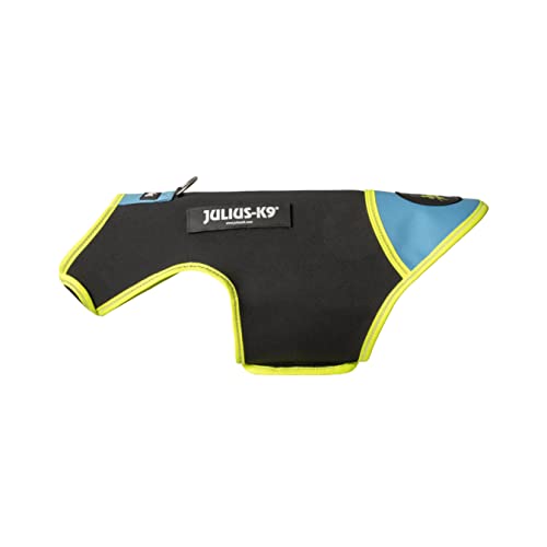 Julius-K9, IDC Neoprene Hundekleidung, Size: S, Schwarz und Aquamarine von JULIUS K-9