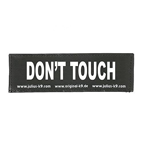 Julius-K9 162LR-G-27690 Klettaufschrift, DON'T TOUCH, schwarz von JULIUS K-9