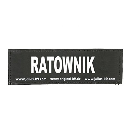 Julius-K9 162LR-G-39839 Klettaufschrift, RATOWNIK, schwarz von JULIUS K-9