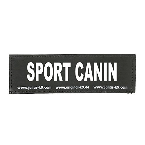 Julius-K9 162LR-K-29816 Klettaufschrift, SPORT CANIN, klein, schwarz von JULIUS K-9