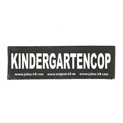 Julius-K9 162LR-K-36692 Klettaufschrift, KINDERGARTENCOP, klein, schwarz von JULIUS K-9