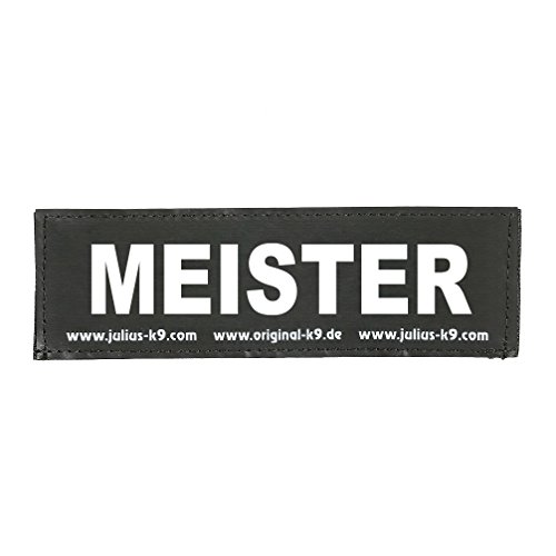 Julius-K9 162LR-K-36906 Klettaufschrift, MEISTER, klein, schwarz von JULIUS K-9