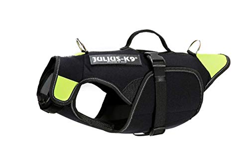 Julius-K9, IDC Multifunktionale Hundeweste 3in1, Größe: S, Schwarz und Neon von JULIUS K-9