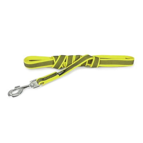 Julius-K9 Color & Gray Super-Grip-Leine ohne Griff, 20 mm x 3 m, Neongrau von JULIUS K-9