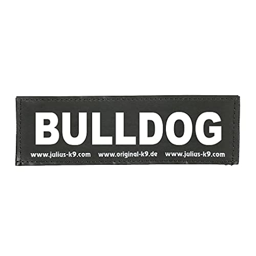 Klettaufschrift, BULLDOG, groß, Schwarz von JULIUS K-9