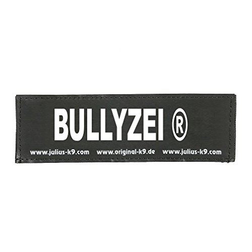 Klettaufschrift, BULLYZEI ®, klein, Schwarz von JULIUS K-9