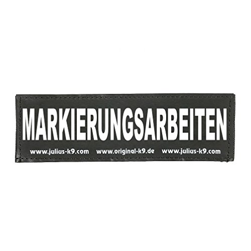 Klettaufschrift, MARKIERUNGSARBEITEN, groß, Schwarz von JULIUS K-9