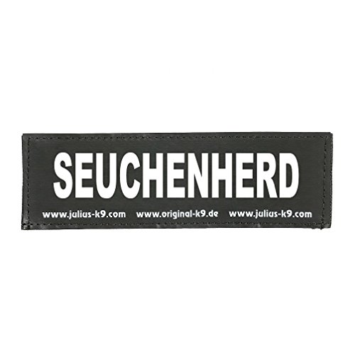 Klettaufschrift, SEUCHENHERD, klein, Schwarz von JULIUS K-9