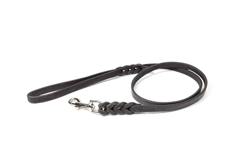 Leather Leash with Handle, 10 mm x 1,2 m, Braided von JULIUS K-9